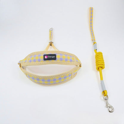 Plaid Harness & Leash Set