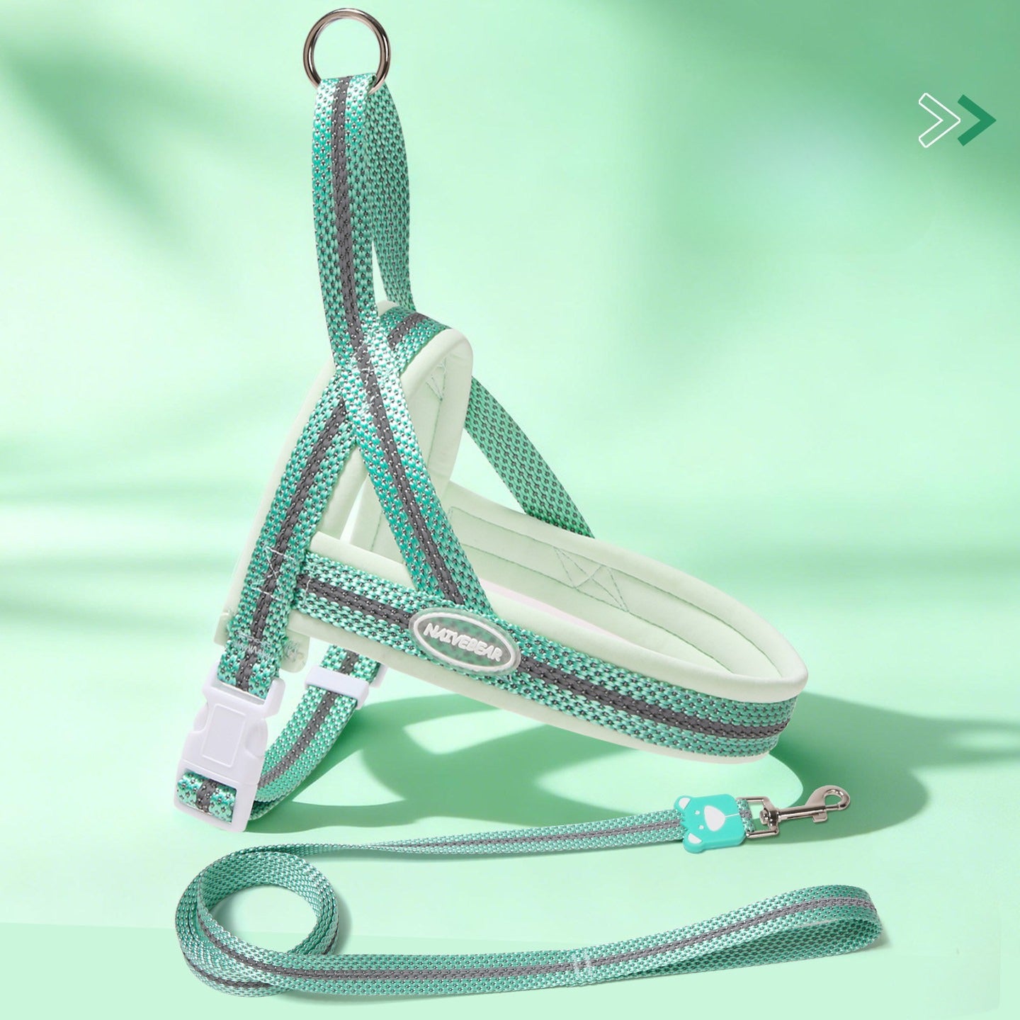 Reflective Mesh Harness & Leash Set