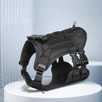 Tactical Dog Harness, Leash & Pouch Set