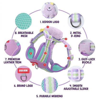 Plush Monster Harness & Leash Set