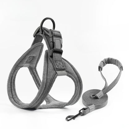 Reflective Breathable Harness & Leash Set