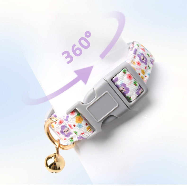 Floral Print Dog Collar