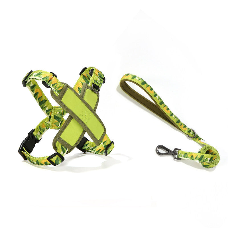 X-Shaped Breathable Harness & Leash Set