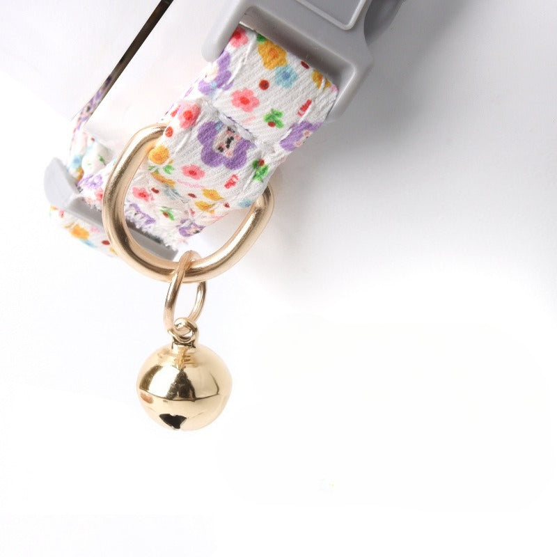 Floral Print Dog Collar
