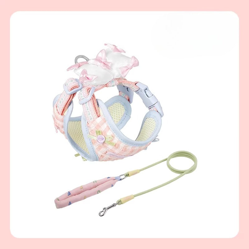 Floral Harness & Leash Set
