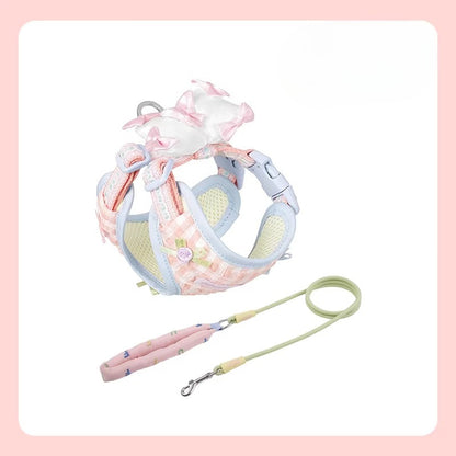 Floral Harness & Leash Set