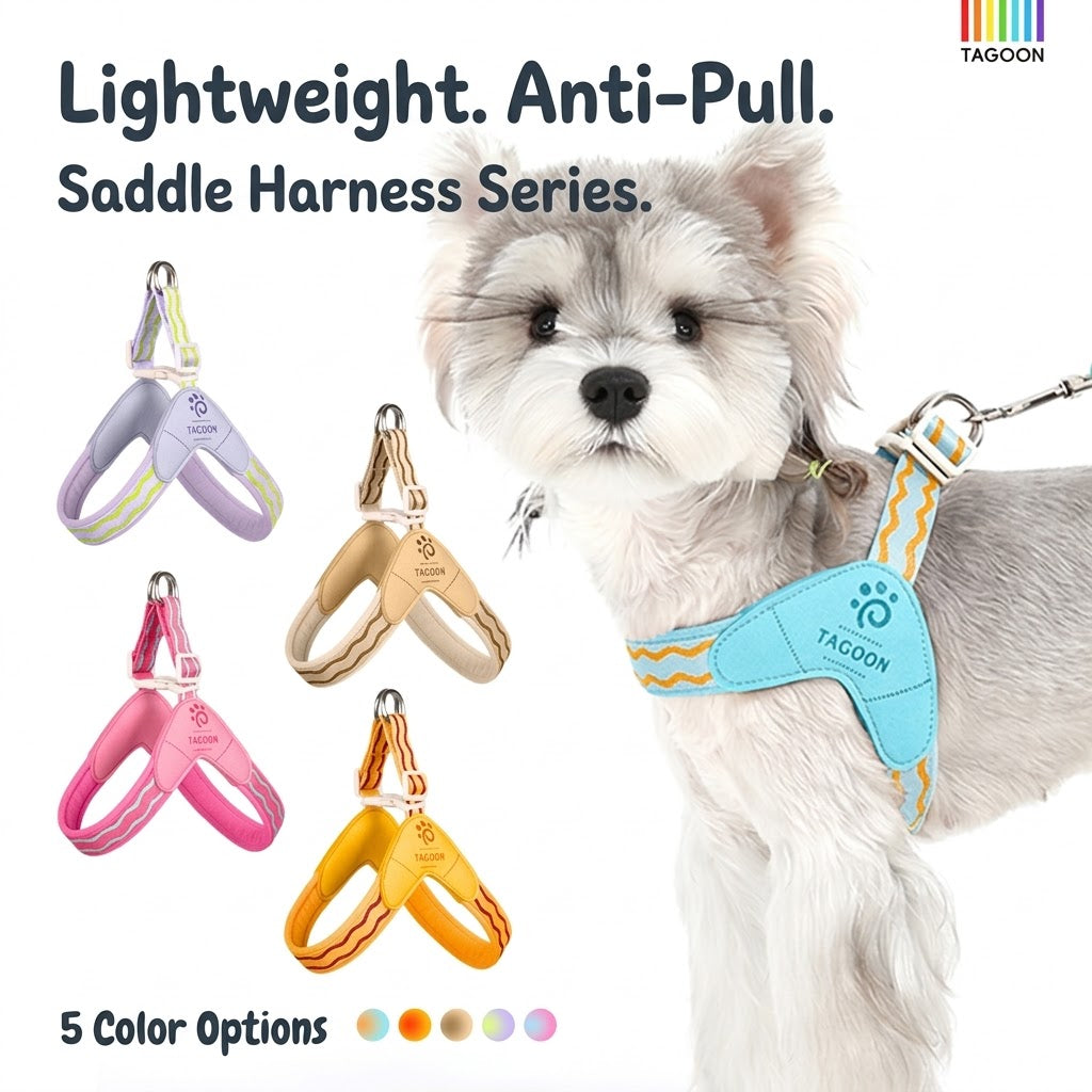 Wave Pattern Harness & Leash Set