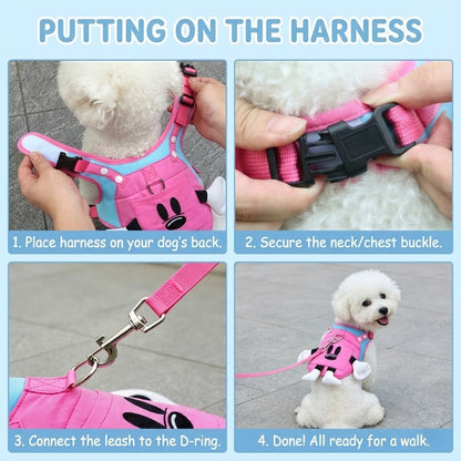 Cartoon Hands & Feet Harness & Leash Set