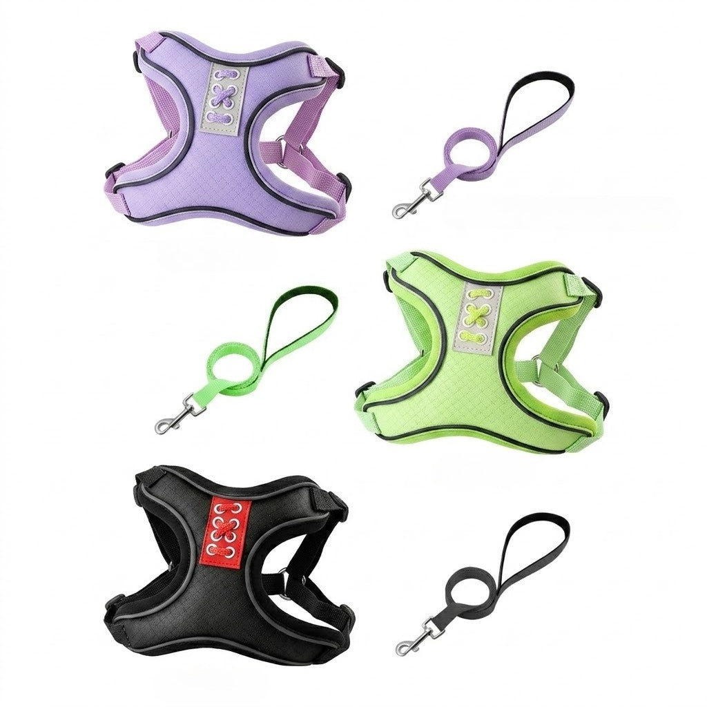 Reflective Mesh Harness & Leash Set