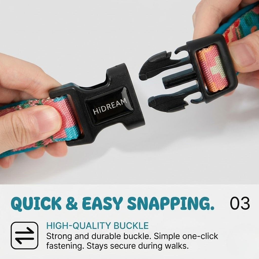 Patterned Hands-Free Dog Leash
