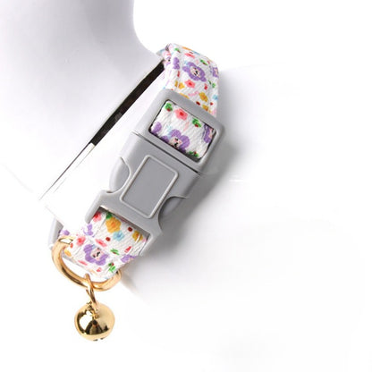 Floral Print Dog Collar