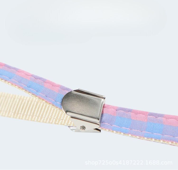 Plaid Harness & Leash Set