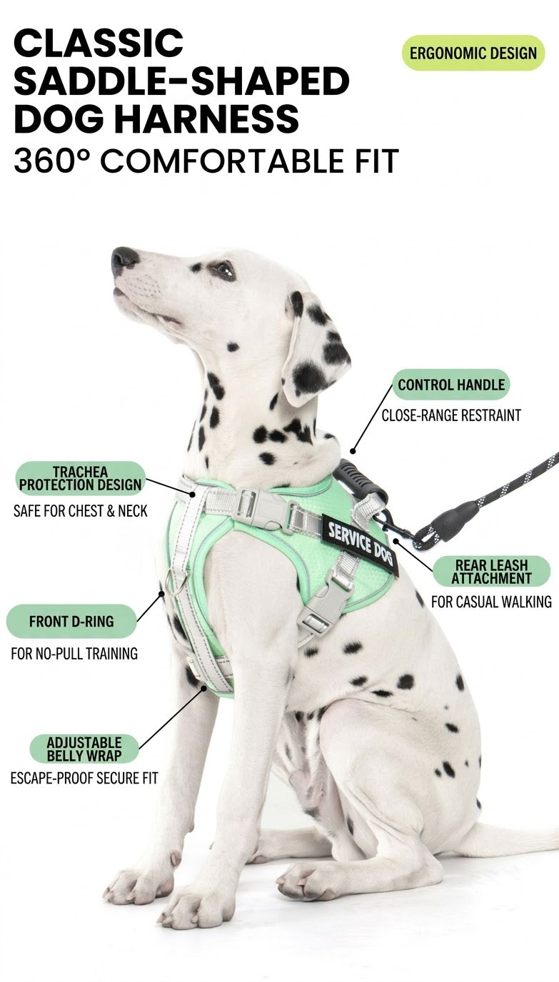 Reflective Harness & Leash Set