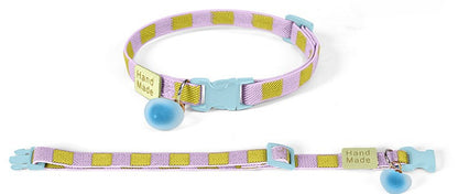 Elastic Plaid Dog Collar
