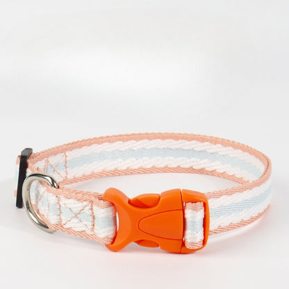 Woven Striped Dog Collar for Dogs – Multi