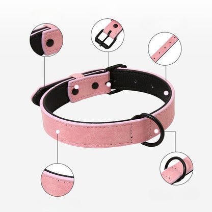 PVC Leather Dog Collar for Dogs – Multi