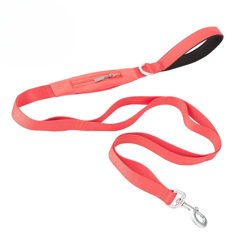 Lightweight CORDURA Dog Leash with Storage Pocket