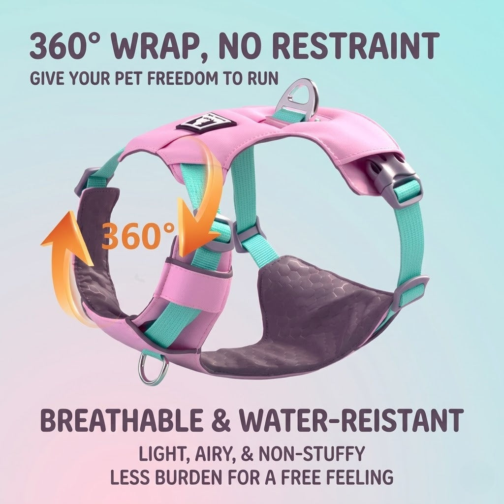 Lightweight Breathable Harness & Leash Set