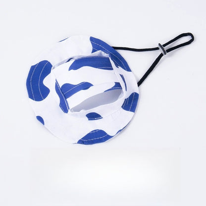 Tie-Dye Sun Protection Dog Hat