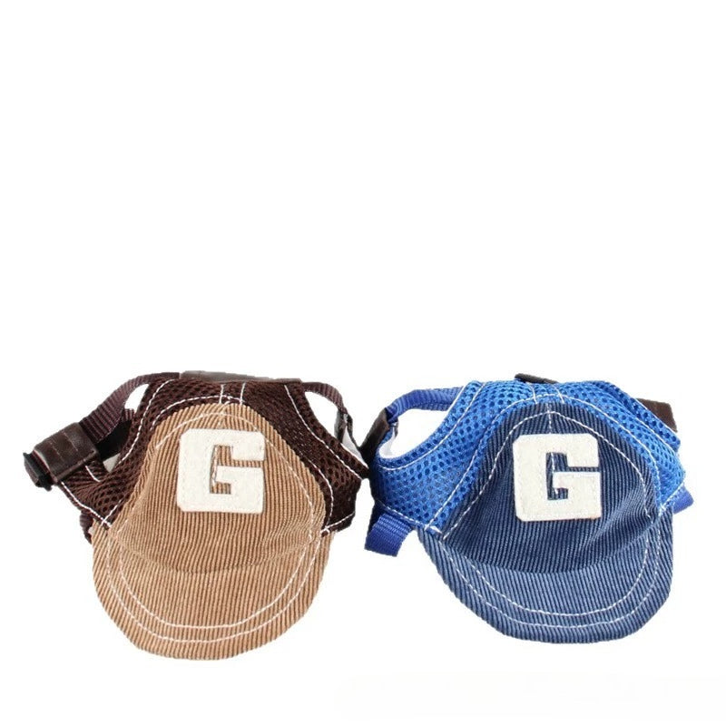 Corduroy G-Patch Dog Hat
