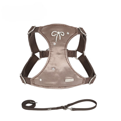 Pearl Bowknot Harness & Leash Set