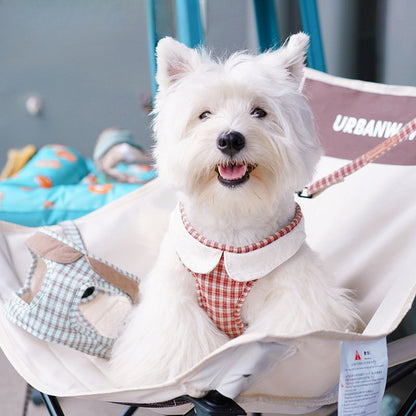 Plaid Harness & Leash Set