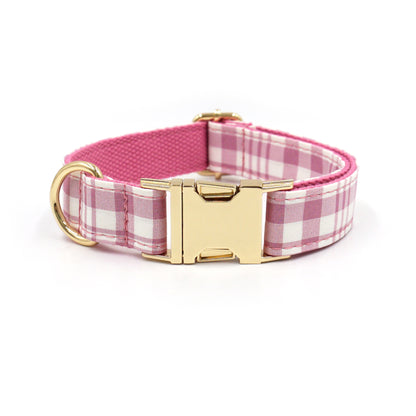 Personalized Plaid Dog Collar