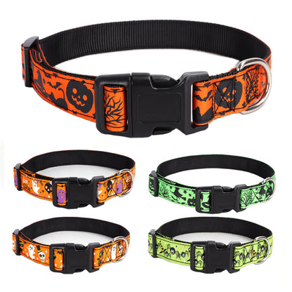 Halloween Pattern Dog Collar