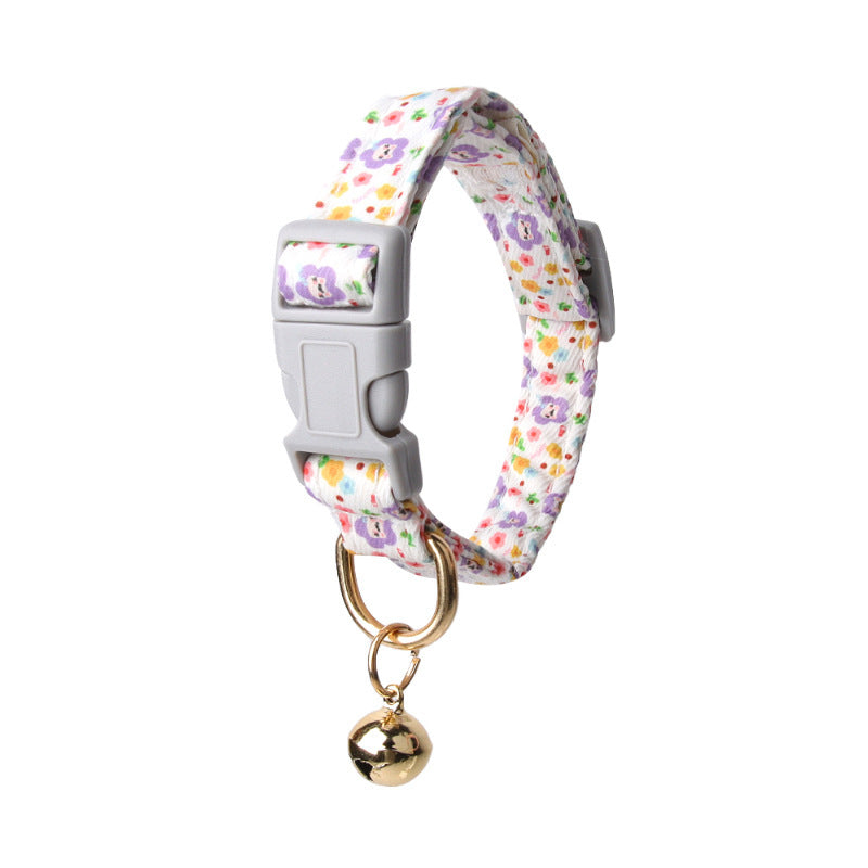 Floral Print Dog Collar
