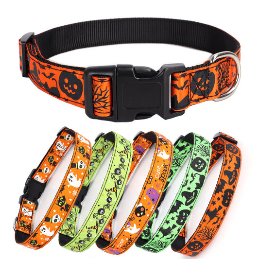 Halloween Pattern Dog Collar
