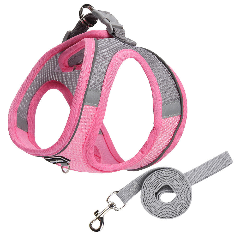 Reflective Mesh Harness & Leash Set