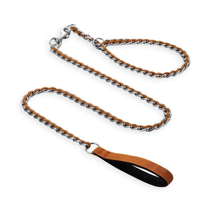 Colorful Braided P-Chain Dog Leash