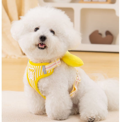Striped Bowtie Vest Harness for Dogs