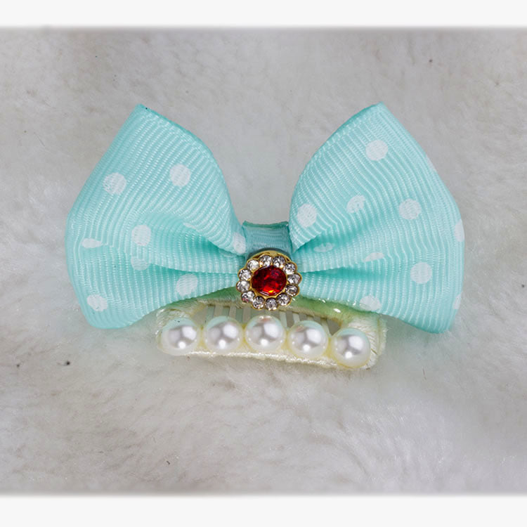 Polka Dot Dog Bow for Dogs – Multi