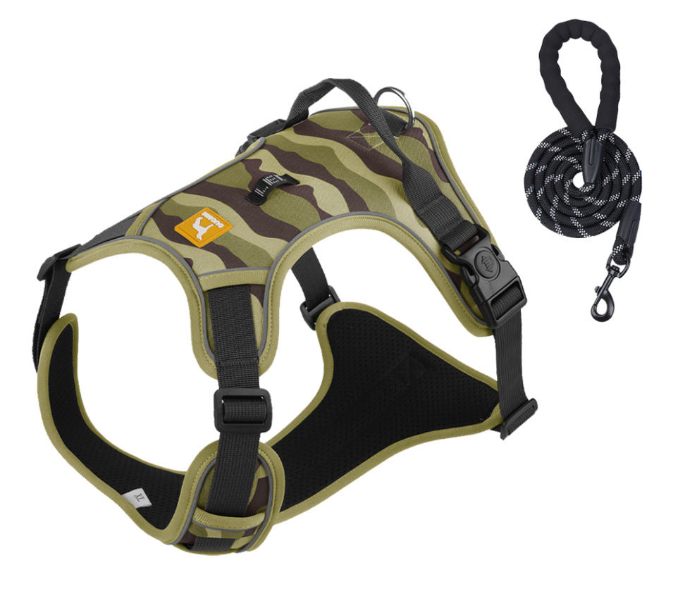 Camouflage Harness & Leash Set
