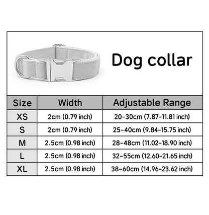 Personalized Plaid Dog Collar