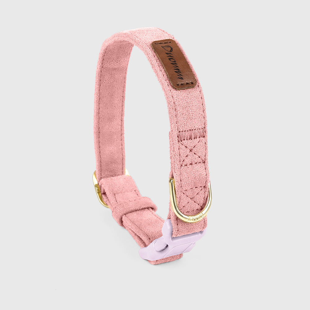 Soft Faux Suede Harness, Leash & Collar Set