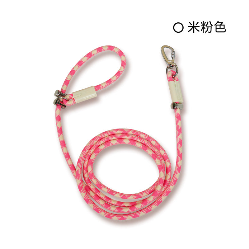 Braided Crossbody Leash for Dogs – Multi