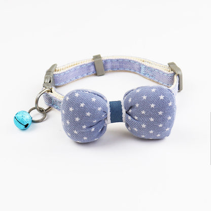 Star Pattern Bow Tie Collar for Dogs – Multi