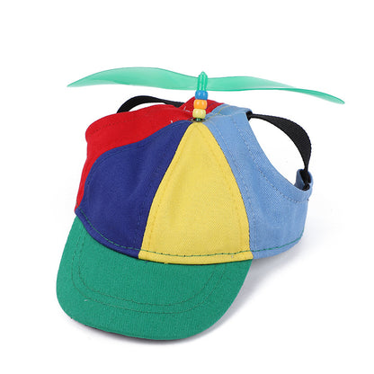 Color-Block Propeller Dog Hat for Dogs – Orange