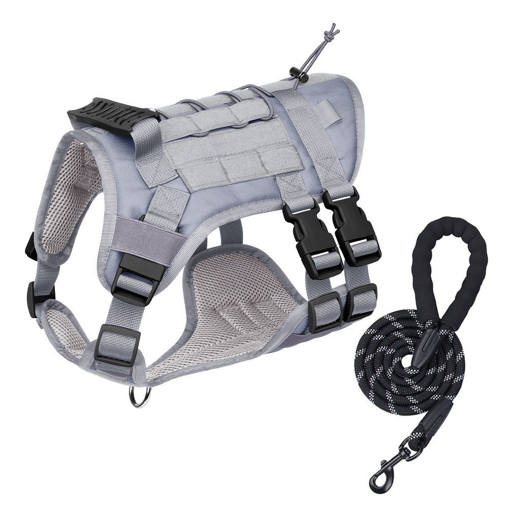 Tactical Dog Harness, Leash & Pouch Set
