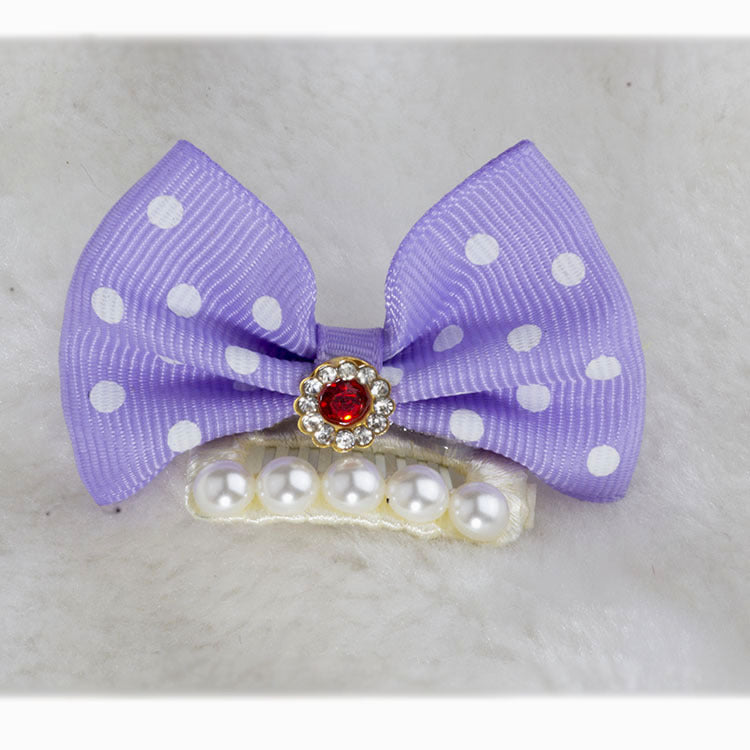 Polka Dot Dog Bow for Dogs – Multi