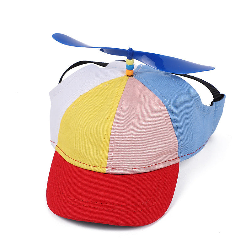 Color-Block Propeller Dog Hat for Dogs – Orange
