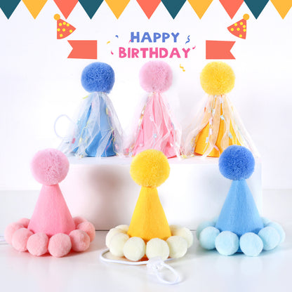 Macaron Party Birthday Hat for Dogs – Multicolor