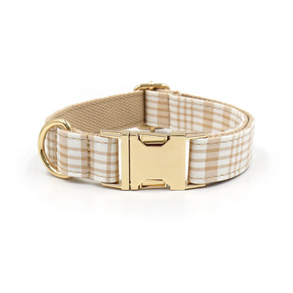 Personalized Plaid Dog Collar