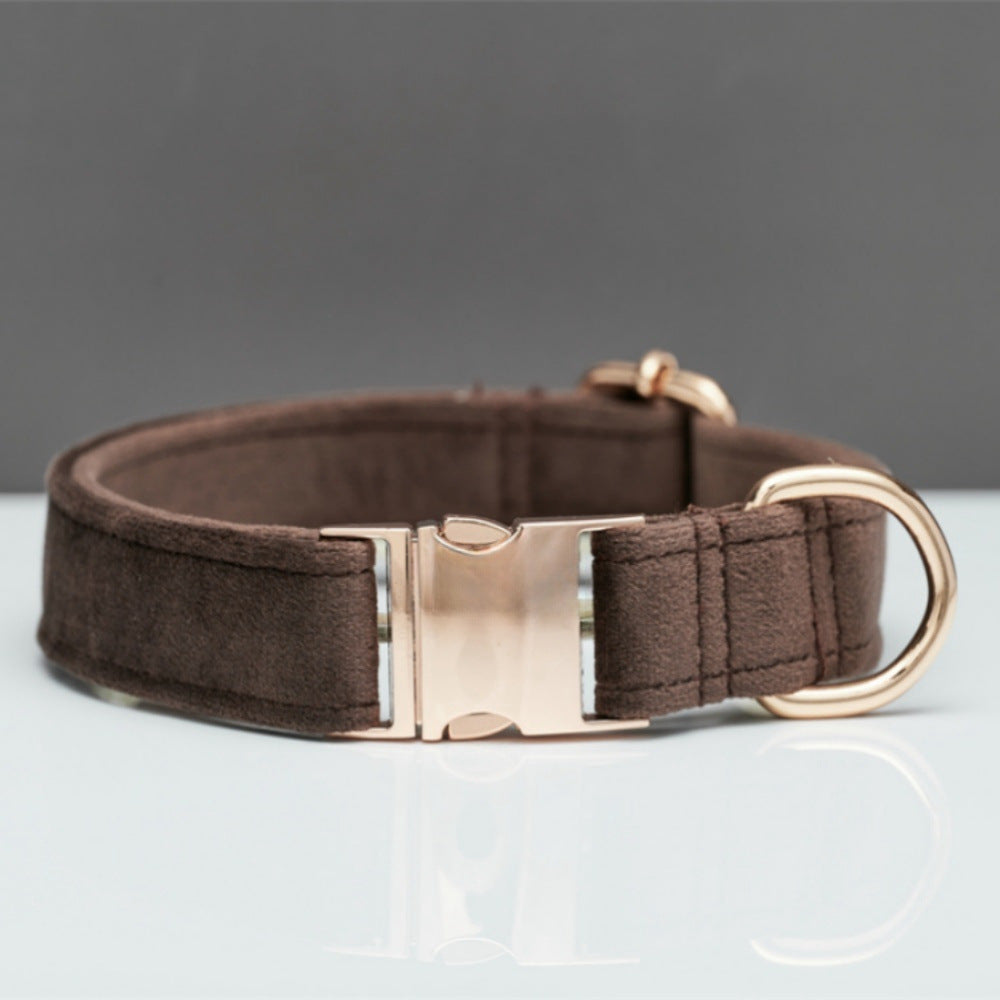 Personalized Velvet Collar & Leash Set