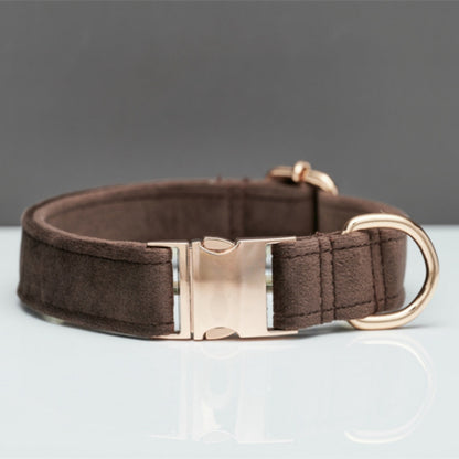Personalized Velvet Collar & Leash Set