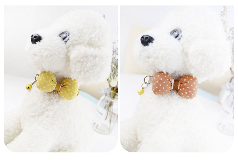 Star Pattern Bow Tie Collar for Dogs – Multi