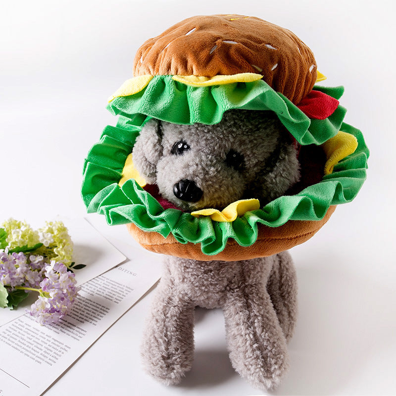 Hamburger Dog Novelty Accessory – Brown