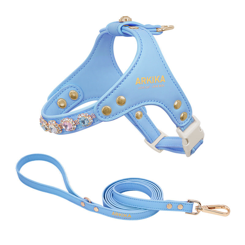 Sparkle Rhinestone Harness & Leash Set